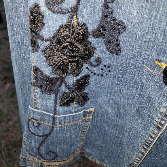 Jean jacket by Ruby Rd - Picture 3 of 6